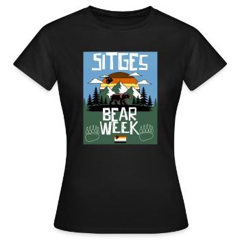 Sitges Bear Week - Women's T-Shirt - black - Front - AI Model Female 172 dark (172cm)