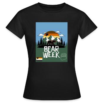 bear Week - Women's T-Shirt - black - Front - AI Model Female 172 dark (172cm)