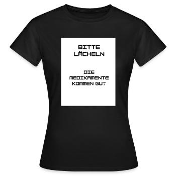 Keep Smiling - Frauen T-Shirt - Schwarz - Vorne - AI Model Female 172 dark (172cm)