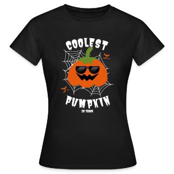 Coolest Pumpkin Ever Halloween - Frauen T-Shirt - Schwarz - Vorne - AI Model Female 172 dark (172cm)