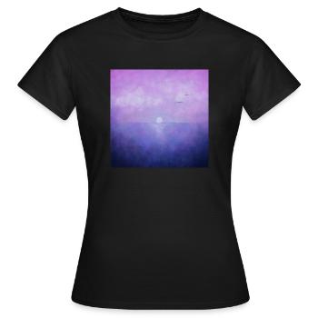 Ocean Stillness - Women's T-Shirt - black - Front - AI Model Female 172 dark (172cm)