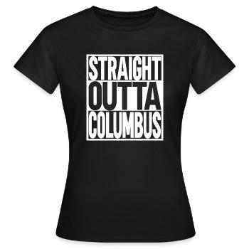 Columbus Ohio - Frauen T-Shirt - Schwarz - Vorne - AI Model Female 172 dark (172cm)