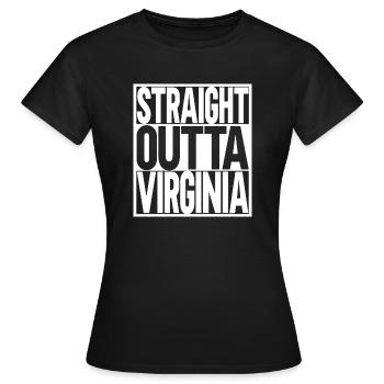 Virginia - Frauen T-Shirt - Schwarz - Vorne - AI Model Female 172 dark (172cm)