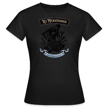 Kfz Mechatroniker Abschluss Mechatroniker Geschenk - Frauen T-Shirt - Schwarz - Vorne - AI Model Female 172 dark (172cm)