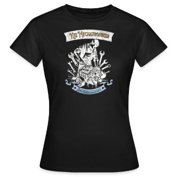 Kfz Mechatroniker Abschluss Mechatroniker Geschenk - Frauen T-Shirt - Schwarz - Vorne - AI Model Female 172 dark (172cm)
