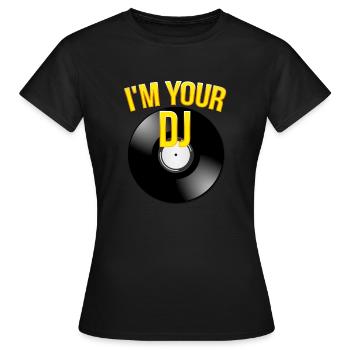 Je suis ton dj - T-shirt Femme - noir - Devant - AI Model Female 172 dark (172cm)
