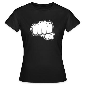 Faust V1 schwarz weiß - Frauen T-Shirt - Schwarz - Vorne - AI Model Female 172 dark (172cm)