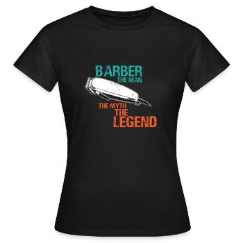 Coiffure - T-shirt Femme - noir - Devant - AI Model Female 172 dark (172cm)