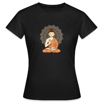 bouddhisme - T-shirt Femme - noir - Devant - AI Model Female 172 dark (172cm)