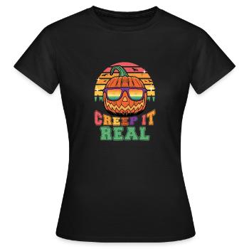 Crawl it real - T-shirt Femme - noir - Devant - AI Model Female 172 dark (172cm)