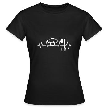 Chef Chef Chef's Hat - Women's T-Shirt - black - Front - AI Model Female 172 dark (172cm)