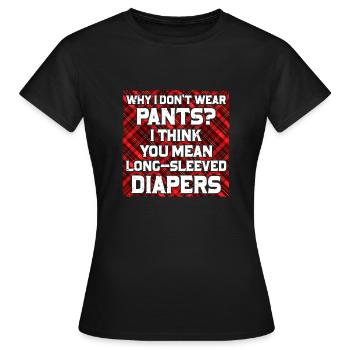 Costume de kilt écossais Saying - Jupe écossaise - T-shirt Femme - noir - Devant - AI Model Female 172 dark (172cm)