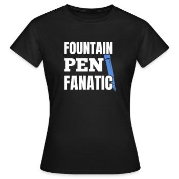 Stylo plume Fanatic Writing Instrument Stylo plume - T-shirt Femme - noir - Devant - AI Model Female 172 dark (172cm)