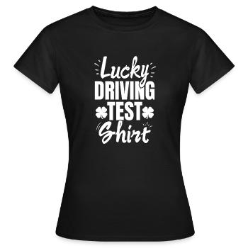 Examen de conduite - Examen de conduite Permis de conduire - T-shirt Femme - noir - Devant - AI Model Female 172 dark (172cm)