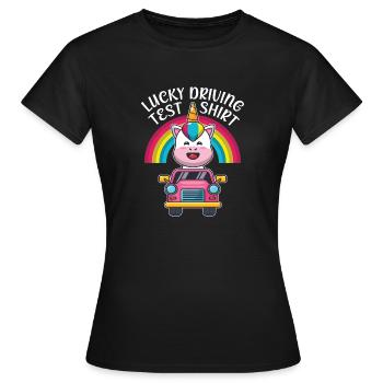 Examen de conduite - Examen de conduite Permis de conduire - T-shirt Femme - noir - Devant - AI Model Female 172 dark (172cm)