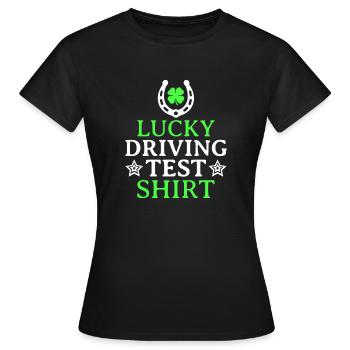 Examen de conduite - Examen de conduite Permis de conduire - T-shirt Femme - noir - Devant - AI Model Female 172 dark (172cm)