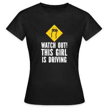 Examen du permis de conduire Examen de conduite - T-shirt Femme - noir - Devant - AI Model Female 172 dark (172cm)
