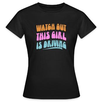 Examen du permis de conduire Examen de conduite - T-shirt Femme - noir - Devant - AI Model Female 172 dark (172cm)