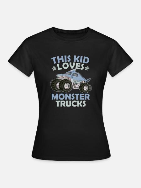 Dieses Kind Liebt Monstertrucks - Frauen T-Shirt - Schwarz