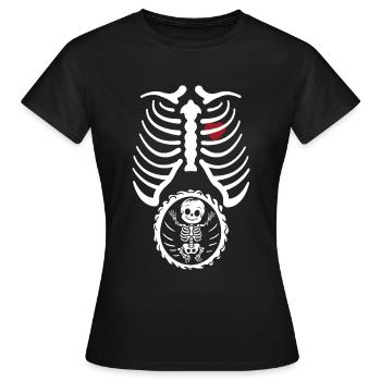 Maman enceinte | Design d’Halloween - T-shirt Femme - noir - Devant - AI Model Female 172 dark (172cm)