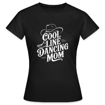 Line Dance Mom Line Dance Mom Cadeau - T-shirt Femme - noir - Devant - AI Model Female 172 dark (172cm)