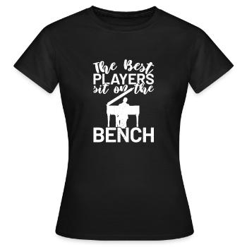 Klavier Piano Pianist Keyboard Klassik - Frauen T-Shirt - Schwarz - Vorne - AI Model Female 172 dark (172cm)