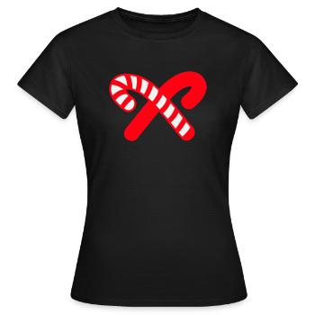 Zuckerstangen Icon - Frauen T-Shirt - Schwarz - Vorne - AI Model Female 172 dark (172cm)