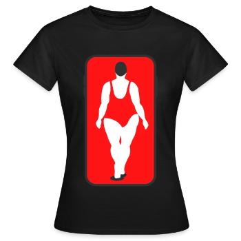 grosse femme en maillot de bain - T-shirt Femme - noir - Devant - AI Model Female 172 dark (172cm)