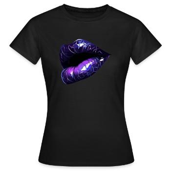 baiser - T-shirt Femme - noir - Devant - AI Model Female 172 dark (172cm)