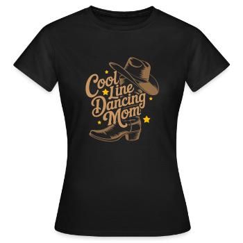 Cool Line Dance Mom Line Dance Mom - T-shirt Femme - noir - Devant - AI Model Female 172 dark (172cm)