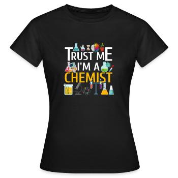 Chimiste chimiste - T-shirt Femme - noir - Devant - AI Model Female 172 dark (172cm)
