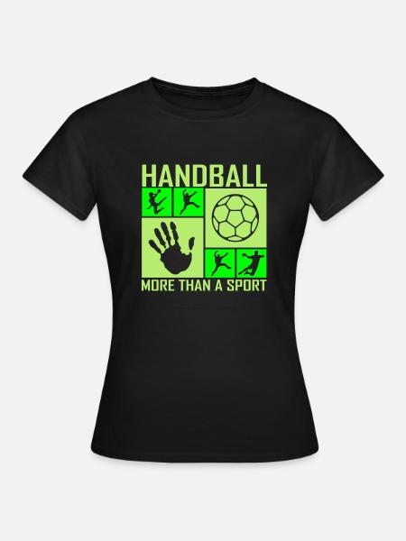 Handball Mosaik Block 2 - Frauen T-Shirt - Schwarz