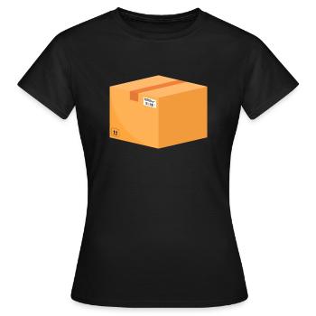 Commande de colis - T-shirt Femme - noir - Devant - AI Model Female 172 dark (172cm)