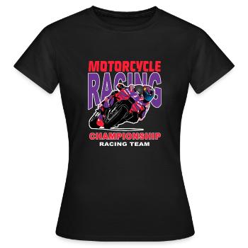 Motorcycle Racing - Superbike - Women's T-Shirt - black - Front - AI Model Female 172 dark (172cm)