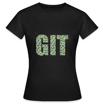 Git in Github style - Women's T-Shirt - black - Front - AI Model Female 172 dark (172cm)