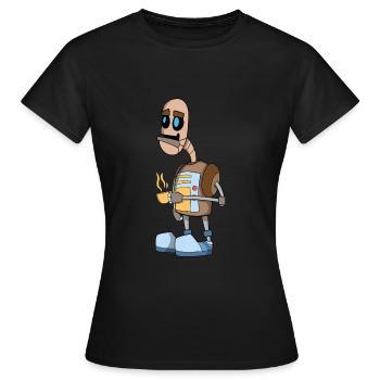 Roboter - Frauen T-Shirt - Schwarz - Vorne - AI Model Female 172 dark (172cm)