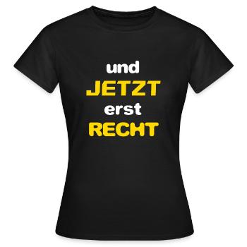 and NOW RIGHT - Women's T-Shirt - black - Front - AI Model Female 172 dark (172cm)