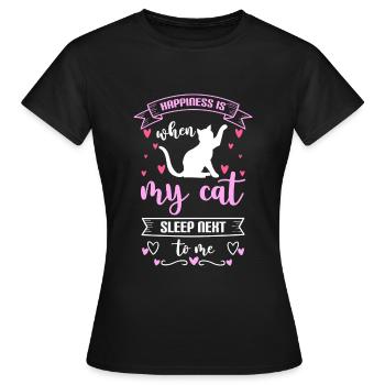 Happy Motivation Holiday Life Energy - Women's T-Shirt - black - Front - AI Model Female 172 dark (172cm)