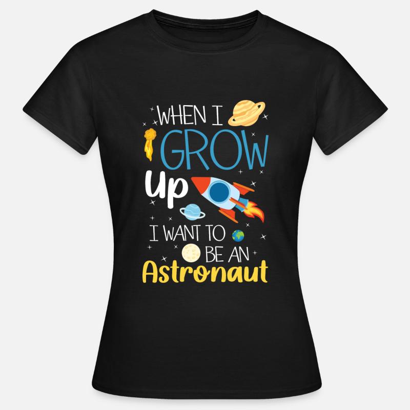 Space Space SpaceShip Planet - Women's T-Shirt - black