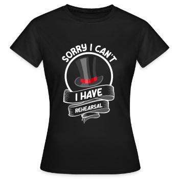 Schauspieler Schauspiel Sänger Drama Club - Frauen T-Shirt - Schwarz - Vorne - AI Model Female 172 dark (172cm)