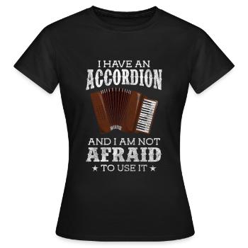 Musique, Culture, Orchestre, Musiciens - T-shirt Femme - noir - Devant - AI Model Female 172 dark (172cm)