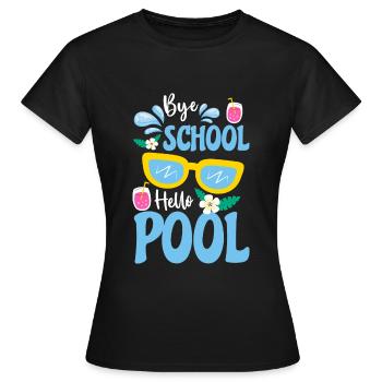Pool Pool Party Erholung - Frauen T-Shirt - Schwarz - Vorne - AI Model Female 172 dark (172cm)