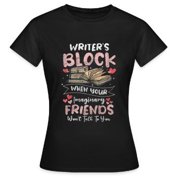 Auteur Fantasy Blogger - T-shirt Femme - noir - Devant - AI Model Female 172 dark (172cm)