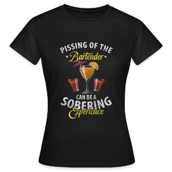 Bar Kellner Shaker - Frauen T-Shirt - Schwarz - Vorne - AI Model Female 172 dark (172cm)