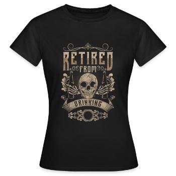 Alcool Non Merci Ivrogne Motivation - T-shirt Femme - noir - Devant - AI Model Female 172 dark (172cm)