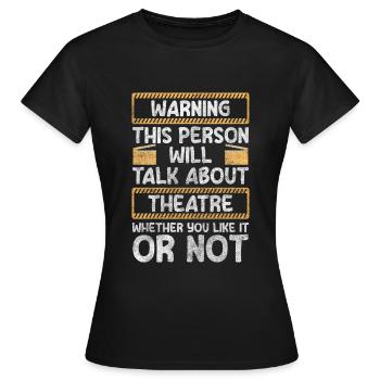 Schauspielerin Drama - Frauen T-Shirt - Schwarz - Vorne - AI Model Female 172 dark (172cm)