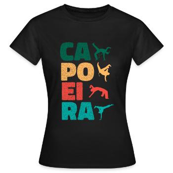Capoeira brésilienne - T-shirt Femme - noir - Devant - AI Model Female 172 dark (172cm)