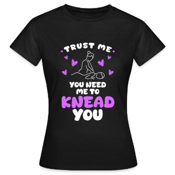 Wellness Entspannen Pflege - Frauen T-Shirt - Schwarz - Vorne - AI Model Female 172 dark (172cm)