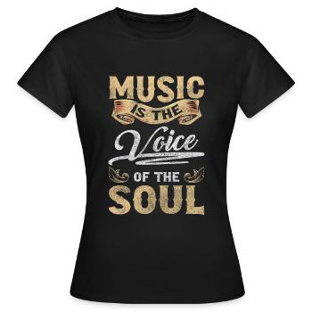Concert de divertissement de musicien de rue - T-shirt Femme - noir - Devant - AI Model Female 172 dark (172cm)