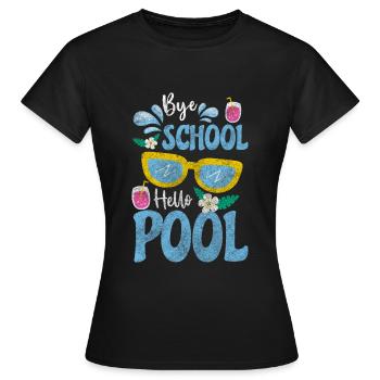 Célébration de la piscine - T-shirt Femme - noir - Devant - AI Model Female 172 dark (172cm)